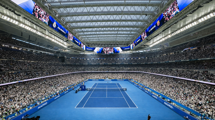 El Bernabéu se convertirá en pistas de tenis durante el Mutua Madrid Open
