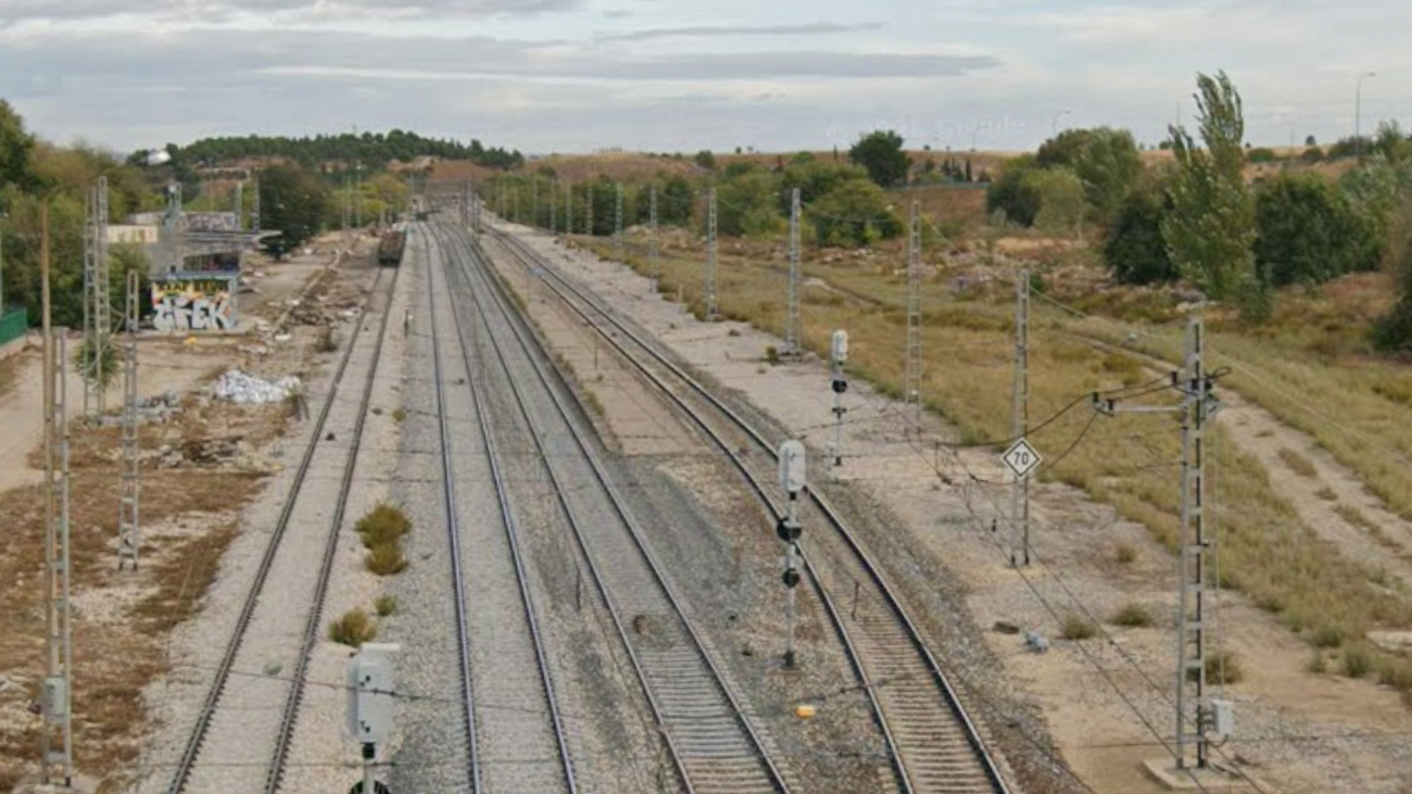 Vías en la estación abandonada de O'Donnell