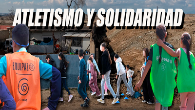 Atletismo para niños en la Cañada Real