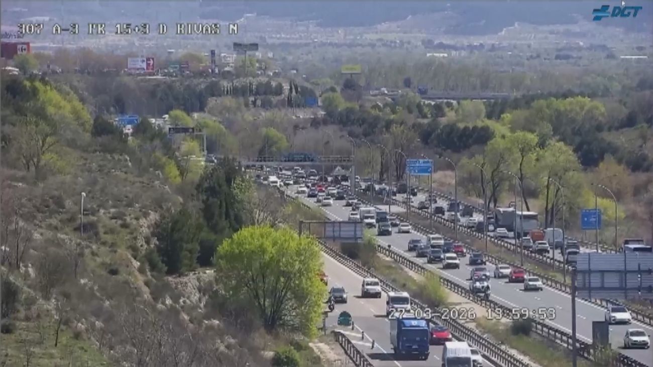 Arranca la gran 'escapada' de Semana Santa con más de 3 millones de viajes en las carreteras madrileñas