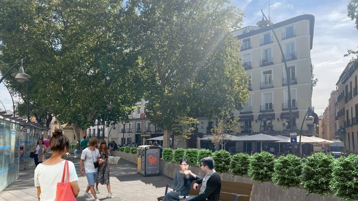 Render de la plaza de Tirso de Molina en la que se ve cómo quedará tras su rehabilitación