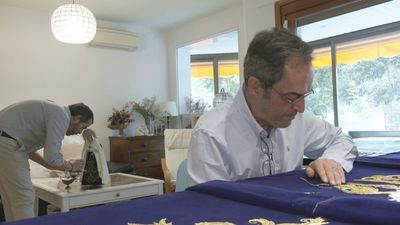 El arte del bordado da vida a la Semana Santa puntada a puntada