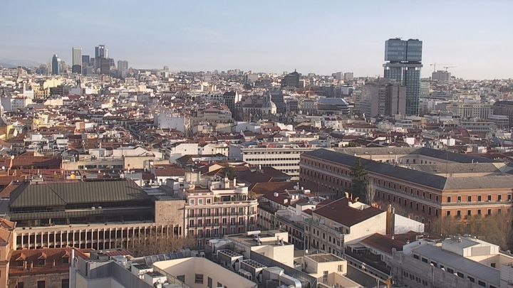 Cielo despejado en Madrid