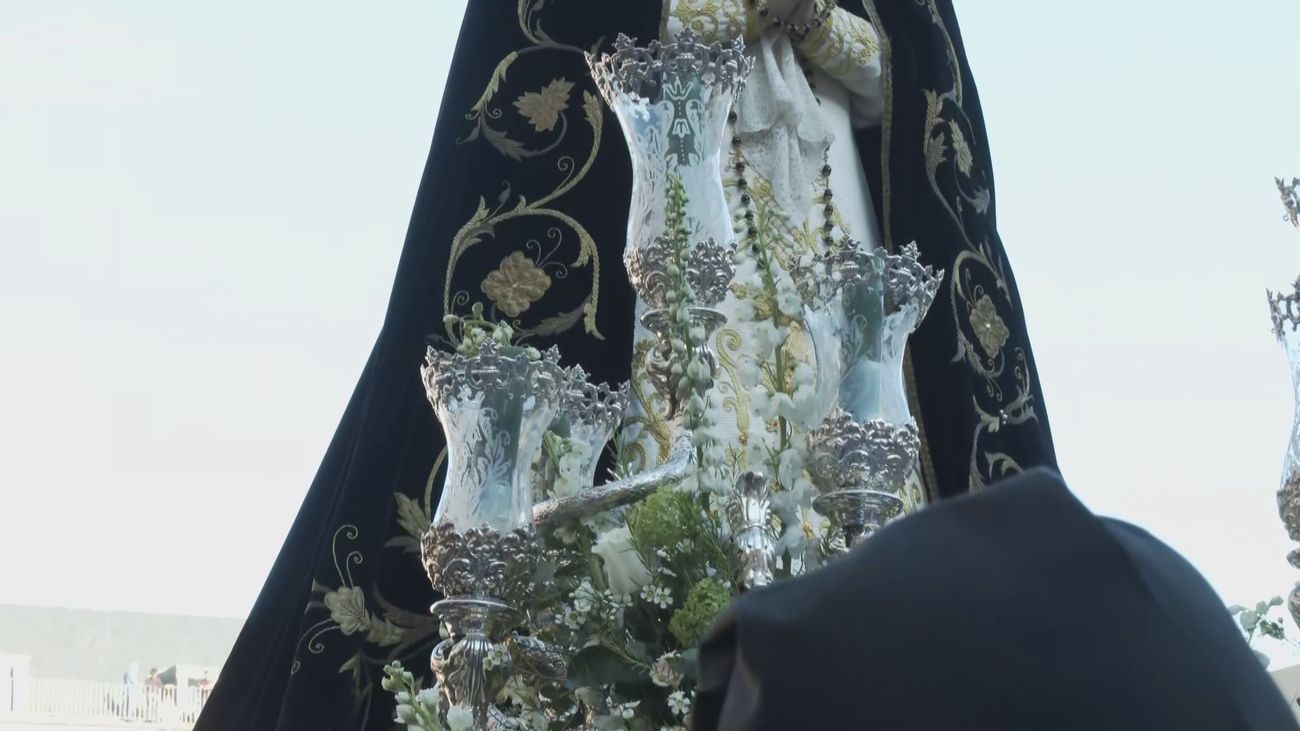 Incidente durante la procesión de la Virgen de los Siete Dolores en Viernes Santo