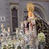 Nuestra Señora de los Dolores en su Soledad acompaña al Cristo de Medinaceli en el Viernes Santo