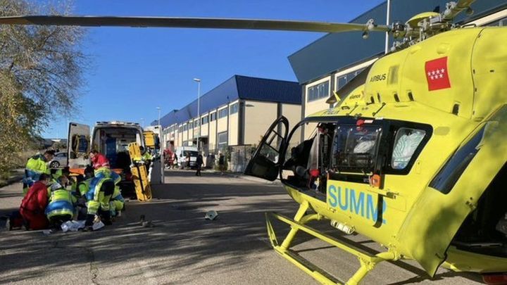 Herido muy grave un ciclista tras una caída en San Lorenzo de El Escorial