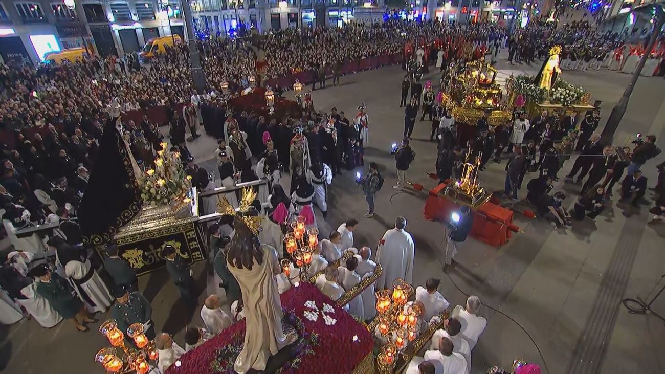 La Puerta del Sol, escenario del encuentro de cuatro hermandades este Viernes Santo