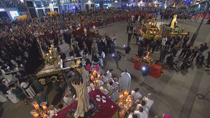 La Puerta del Sol, escenario del encuentro de cuatro hermandades este Viernes Santo