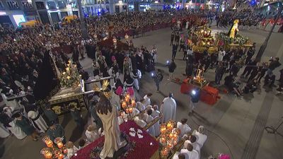 La Puerta del Sol, escenario del encuentro de cuatro hermandades este Viernes Santo