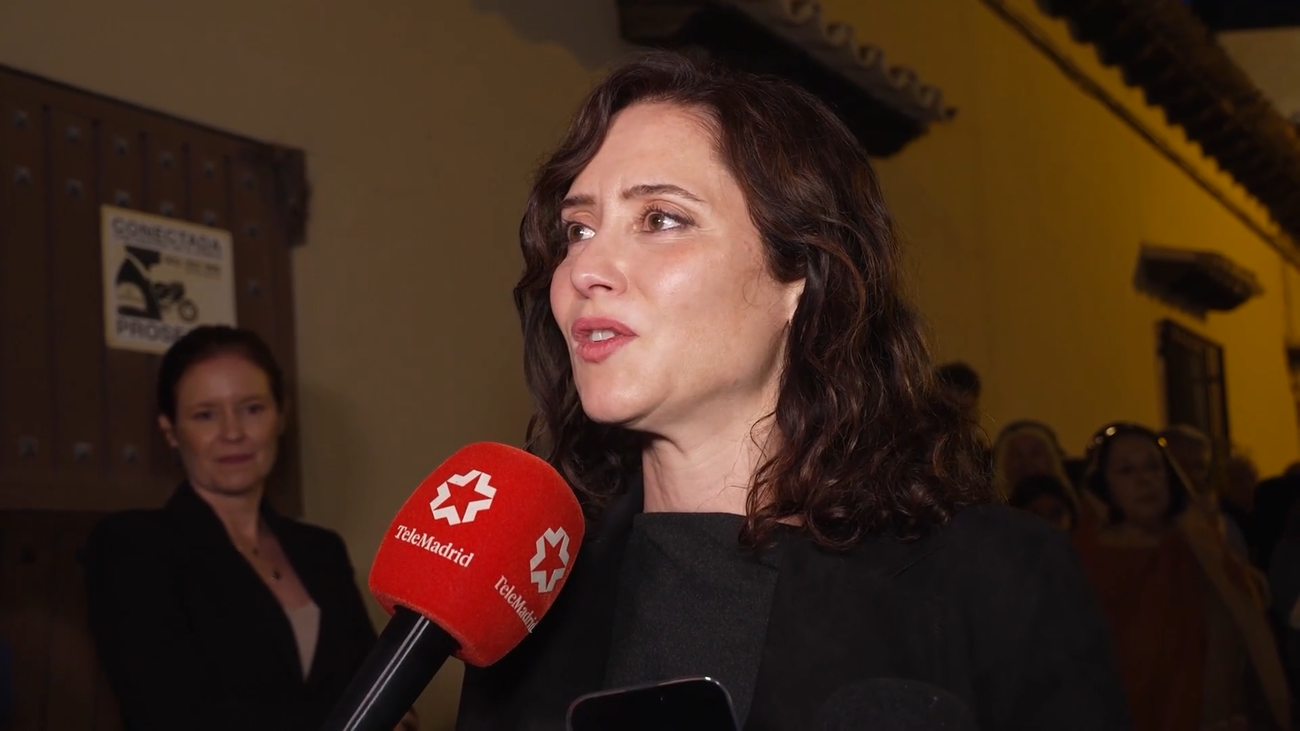 Ayuso reivindica "la fe y la tradición" desde la Semana Santa de Daganzo de Arriba