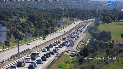 Retenciones de tráfico hacia Madrid por la vuelta de Semana Santa