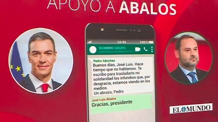 Los whatsapps del Gobierno a Ábalos: De "eres recto y decente" a "yo si creo en tí"