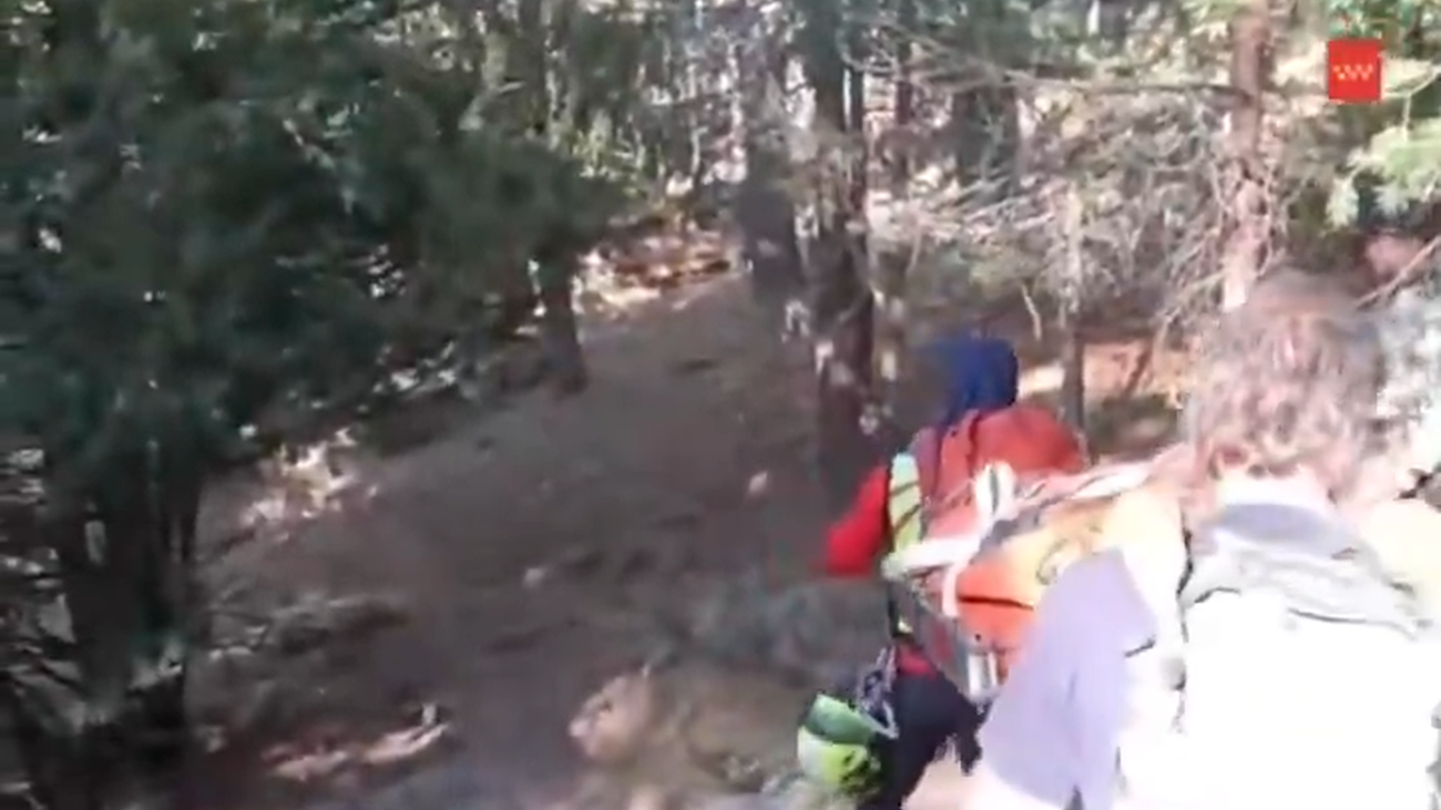 Rescatados en la sierra madrileña cuatro senderistas con lesiones leves