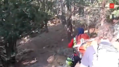 Rescatados en la sierra madrileña cuatro senderistas con lesiones leves