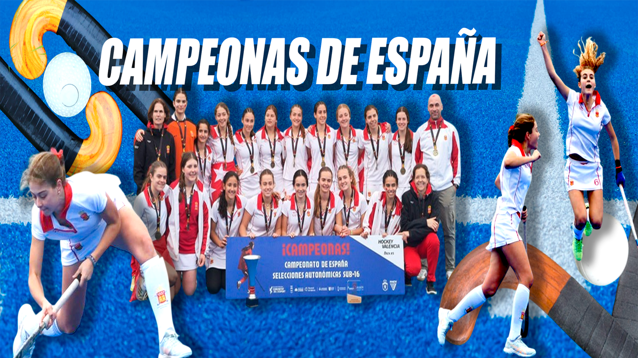 Madrid, campeona de España de hockey hierba sub'16
