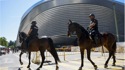 Gran despliegue de seguridad en el Real Madrid – Bayern Munich