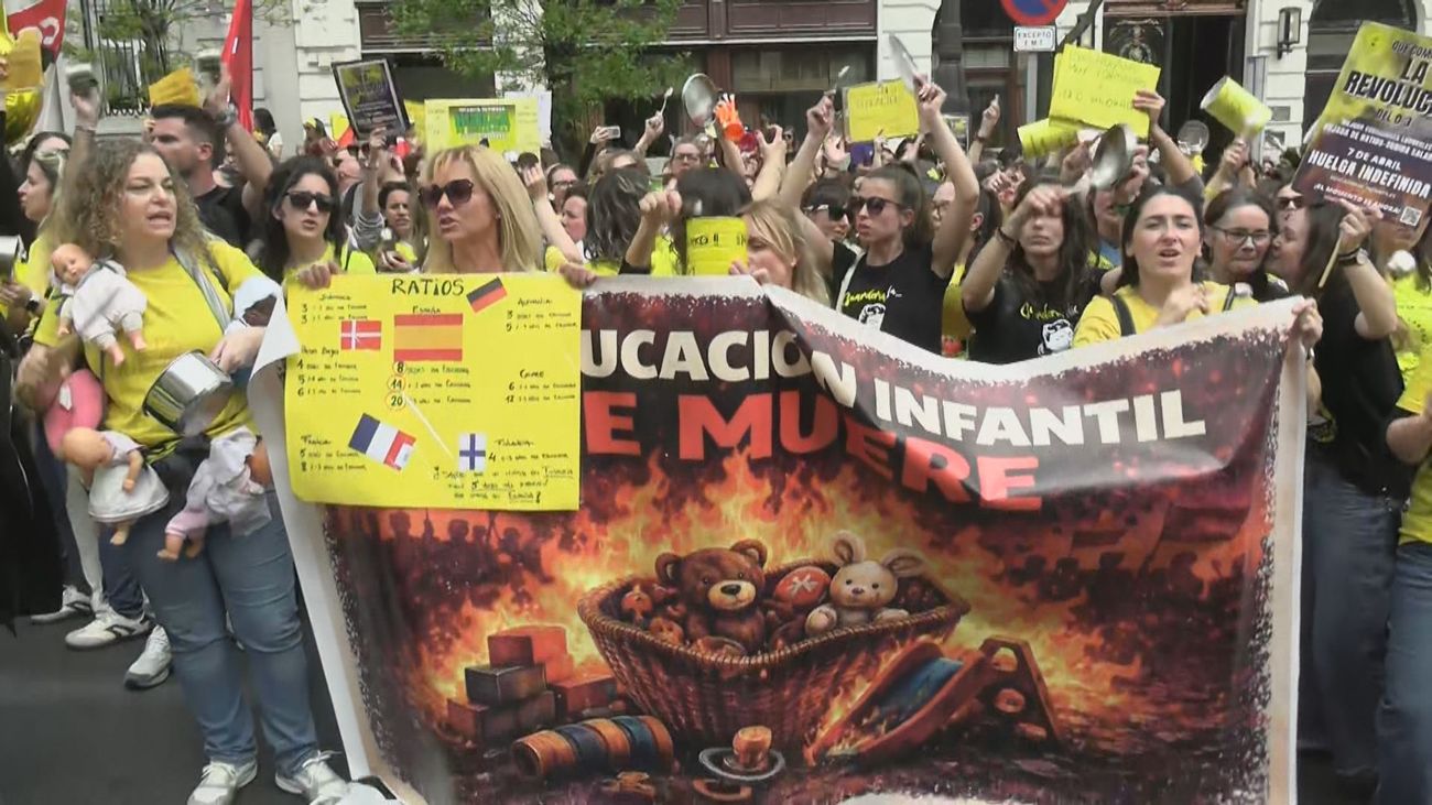 Comienza una huelga indefinida de trabajadores de escuelas infantiles: "No guardamos, educamos"