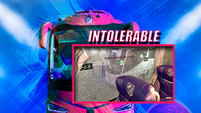 Aficionados del Barcelona apedrean el autobús del Atlético de Madrid