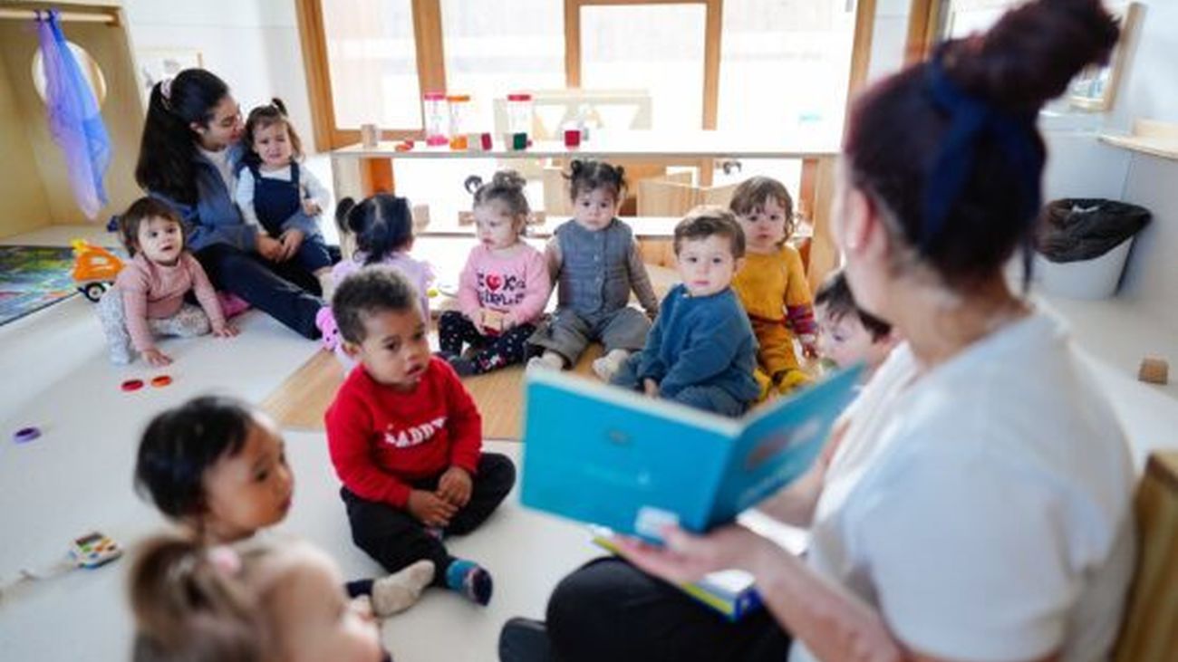 Imagen de archivo de niños en la escuela infantil municipal María Moliner (Tetuán)