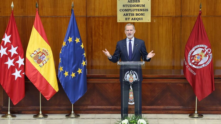 Felipe VI: "Solo sobre el Derecho puede sostenerse una paz duradera"