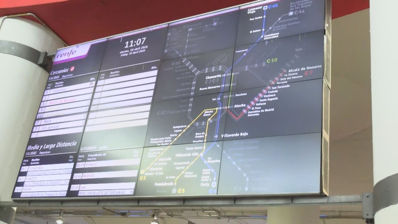 Nueva incidencia en Cercanías por una avería entre Atocha y Vallecas