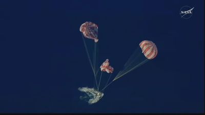 Ameriza en el Pacífico la cápsula tripulada de Artemis II