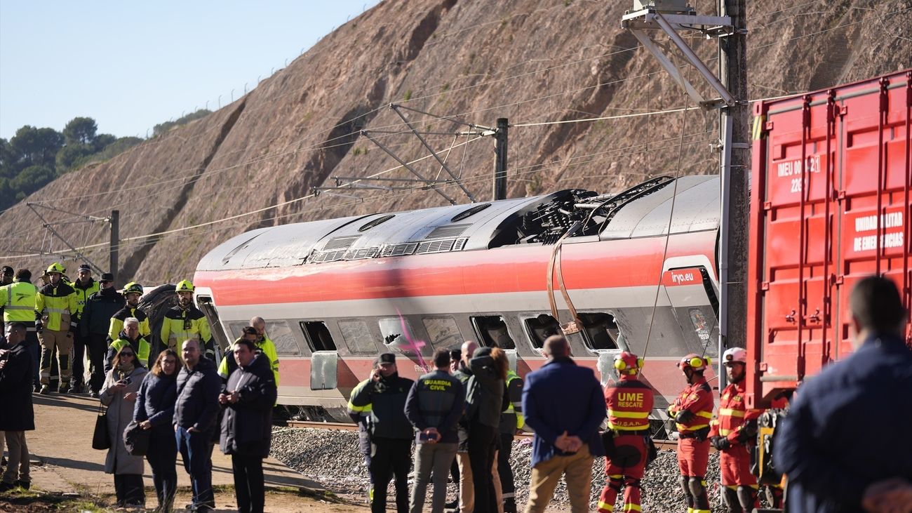 Vagón accidentado en Adamuz