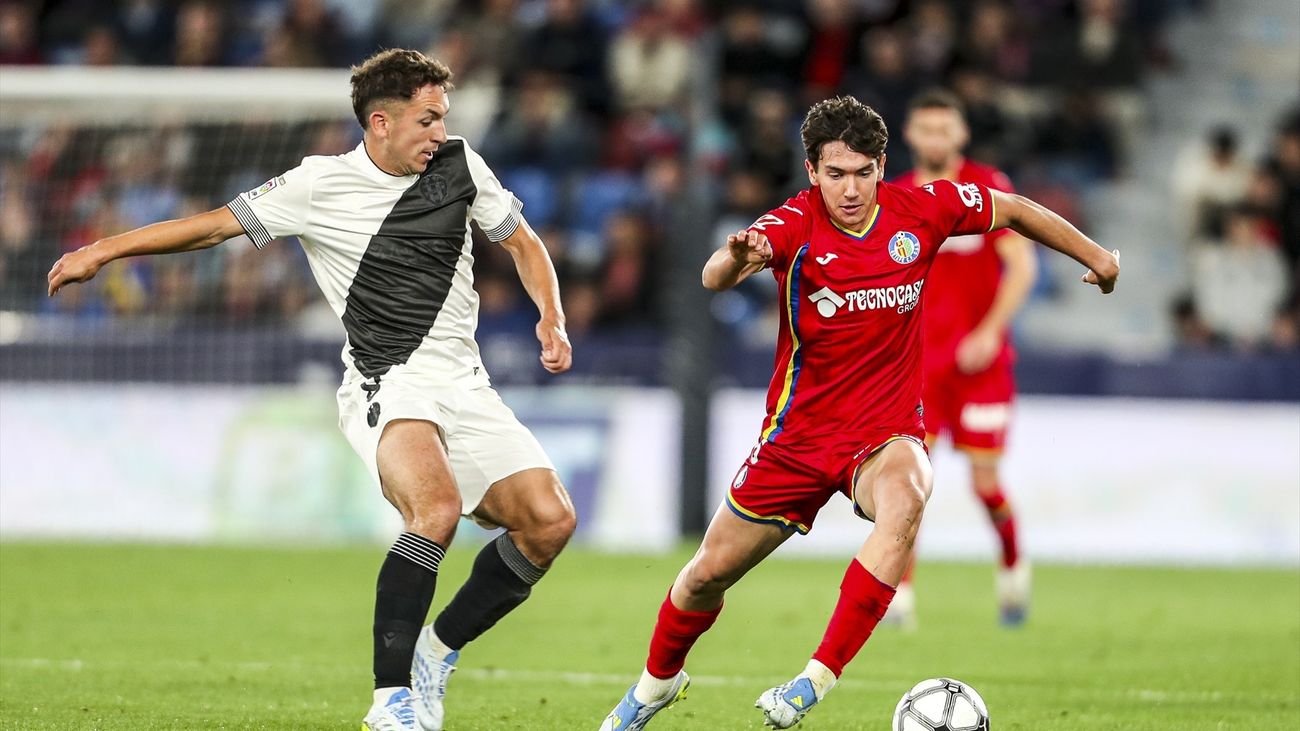 Mario Martín del Getafe en el partido contra el Levante