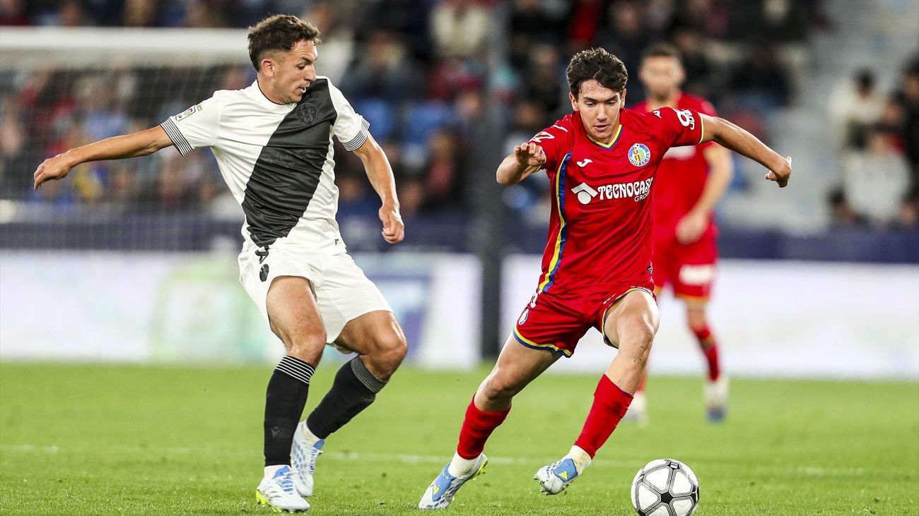 Mario Martín del Getafe en el partido contra el Levante