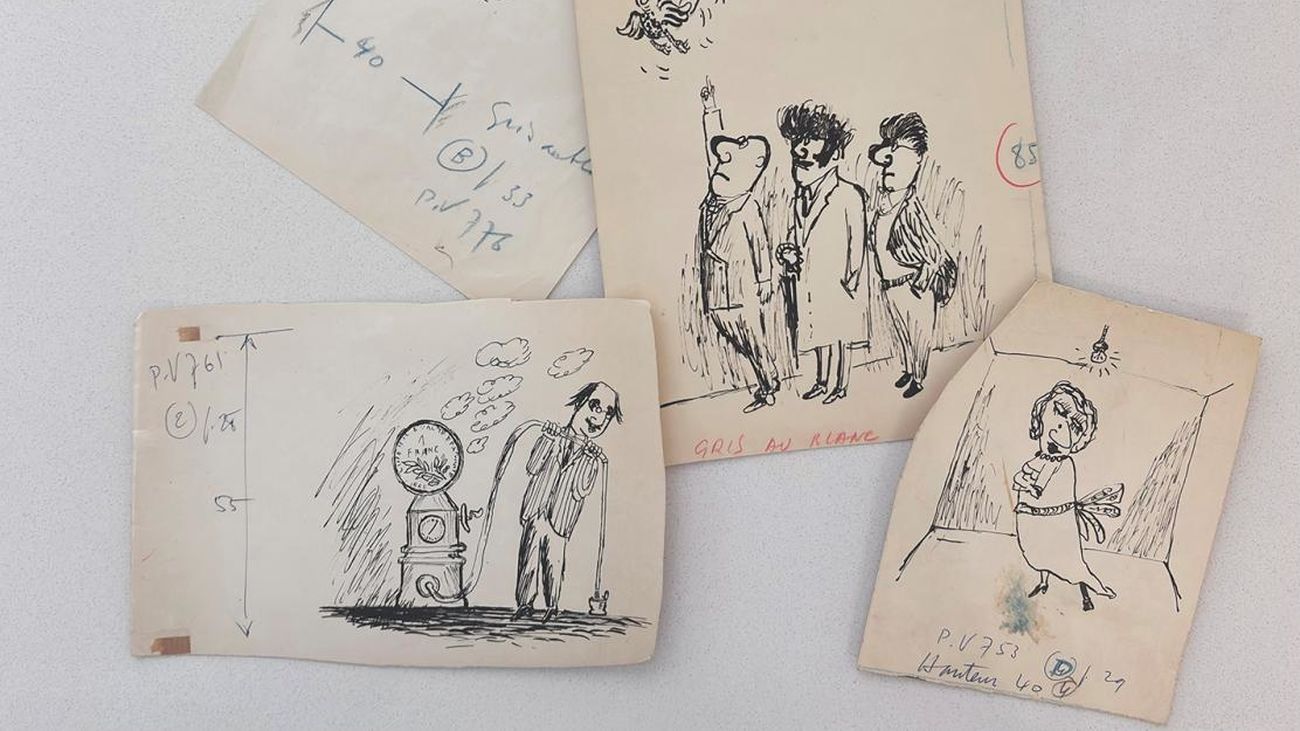 Dibujos del artista Eduardo Arroyo