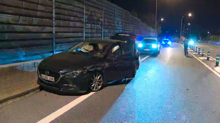 Persecución policial por  la M-40 de un coche que se dio a la fuga