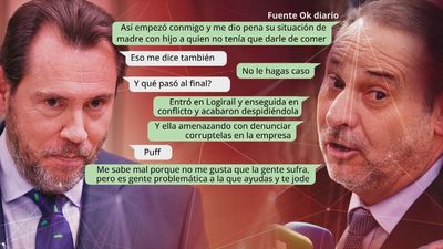 La contratación de Claudia Montes, comentada entre Oscar Puente y José Luís Ábalos