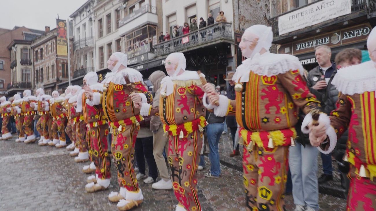 Así es el carnaval de Binche en Valonia, uno de los más antiguos de Europa