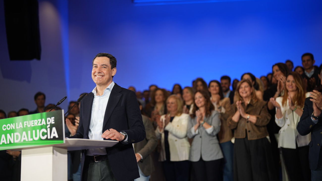 El presidente de la Junta de Andalucía y del PP-A, Juanma Moreno, en una foto de archivo.
