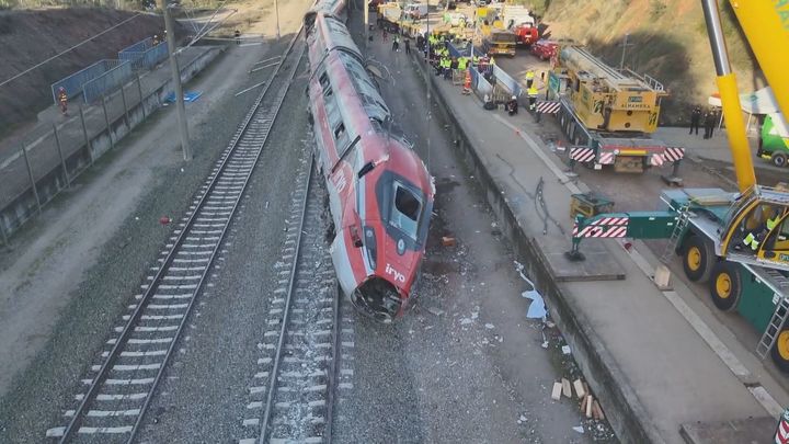El tren Iryo accidentado en Adamuz