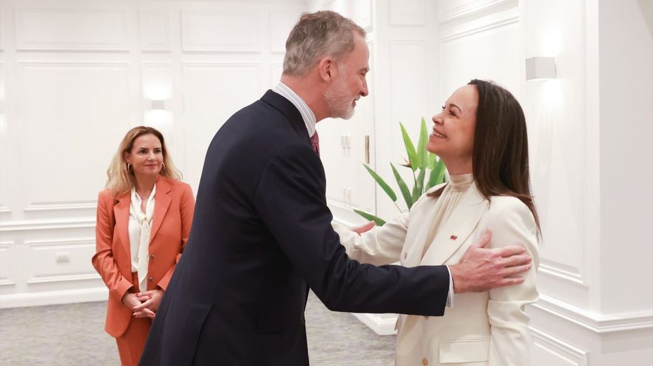 Felipe VI felicitó a Corina Machado por el Nobel de la Paz en una carta privada