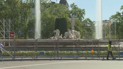 Neptuno, blindado para la posible fiesta colchonera
