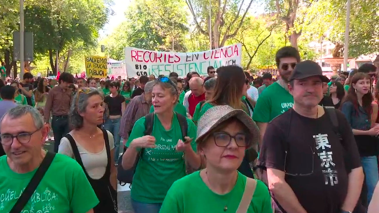 Manifestación en Madrid a favor de la educación pública