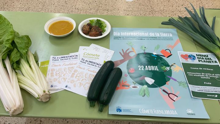 Fuenlabrada lleva productos de su pionero Parque Agrario a los menús de 4.200 escolares