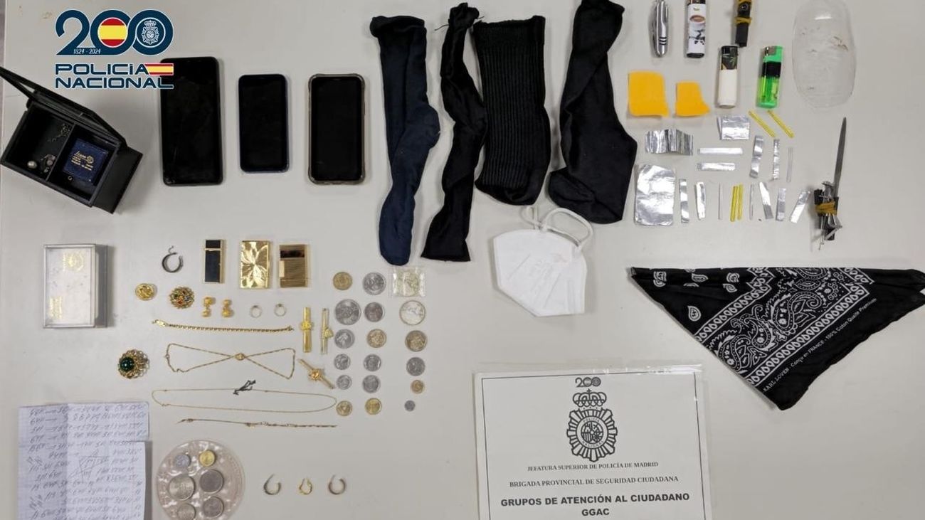 Cinco detenidos por robos en viviendas de Alcorcón y Carabanchel: usaban marcas para vigilar a sus víctimas