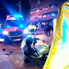 Herido grave un motorista  tras una colisión entre un turismo en Villa de Vallecas
