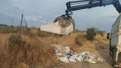 El Ayuntamiento de Sanse retiró en 2025 más de 37.000 kilos de vertidos ilegales