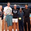 Nadal, Courtois, Sinner y Bellingham estrenan la pista de tenis del Bernabéu