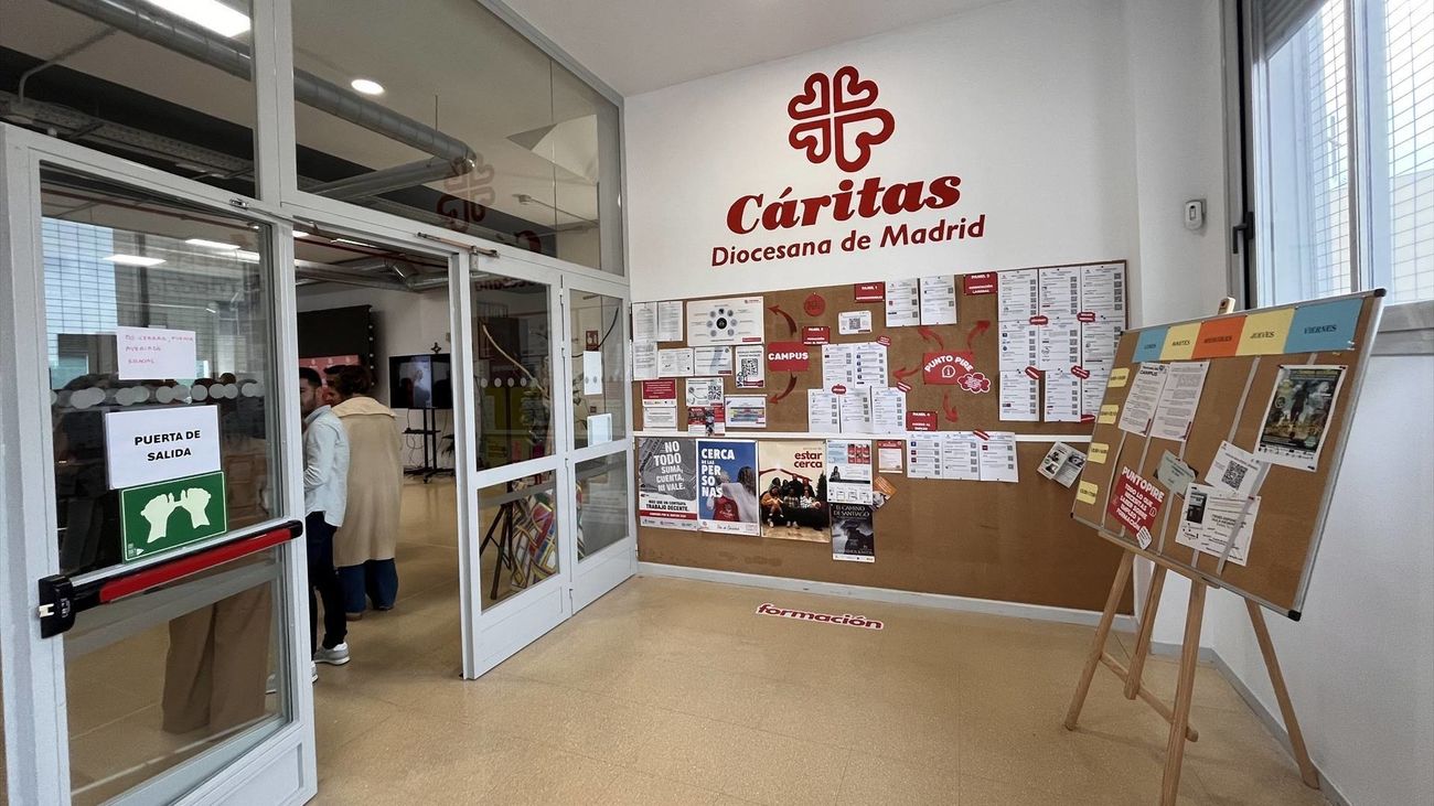 Entrada del Campus de Cáritas Madrid