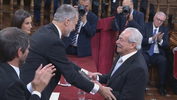 Los reyes entregan el Premio Cervantes 2025 al mexicano Gonzalo Celorio