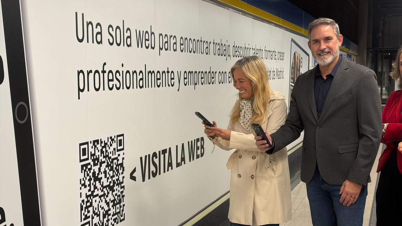Madrid lanza una campaña en Metro con información sobre empleo, formación y ayudas a emprendedores