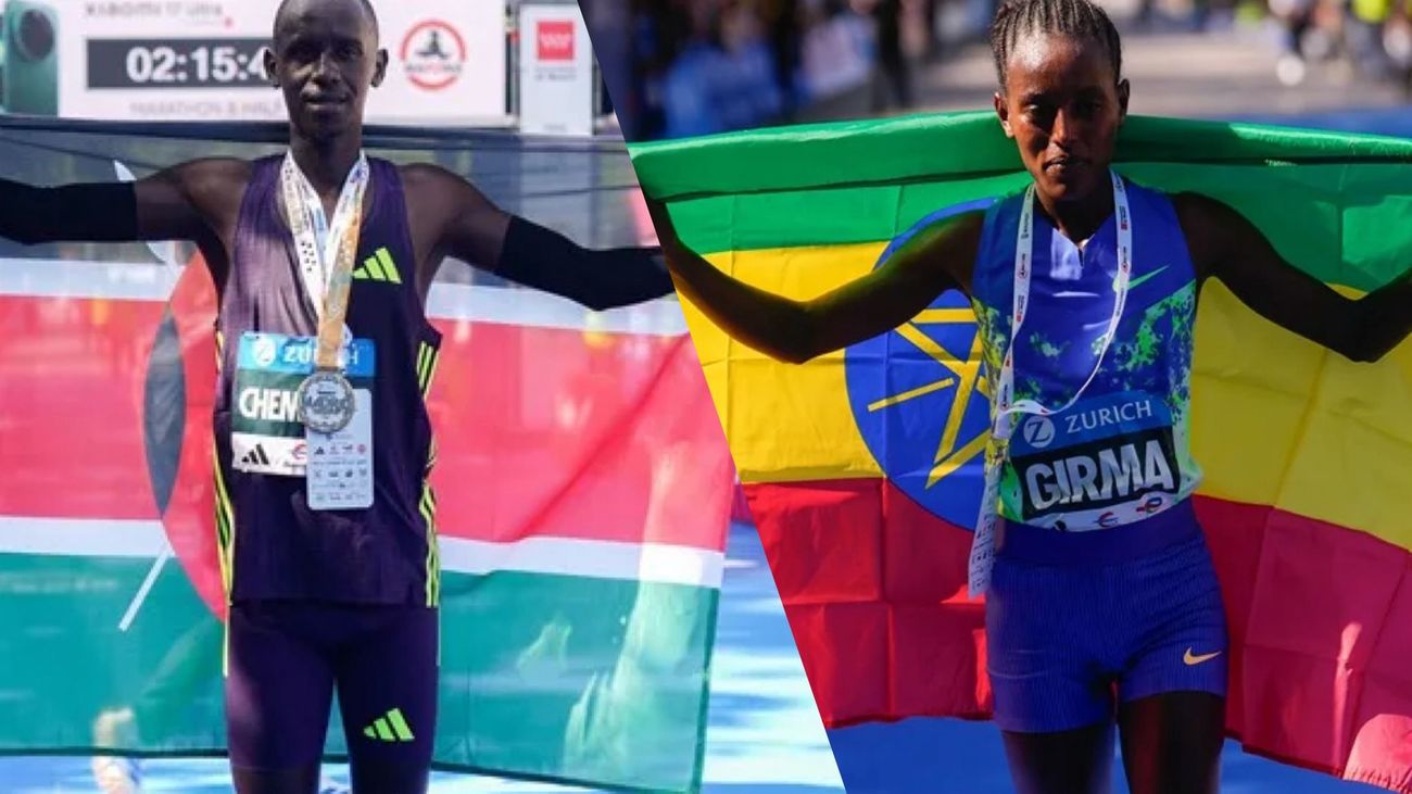 Chematot y Girma dominan el Maratón de Madrid con una fiesta de 47.000 participantes