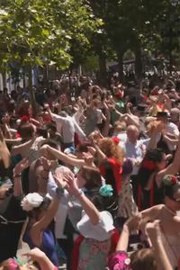 Madrid busca batir el récord de personas bailando sevillanas
