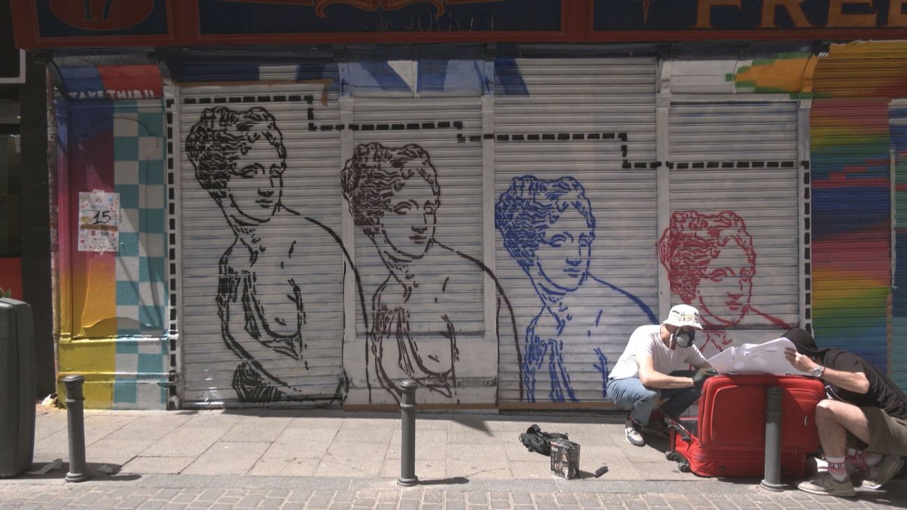 El centro de Madrid se llena de color gracias a 'Pinta Malasaña'