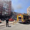 Laboriosa extinción de un incendio en un garaje comunitario de Alcorcón